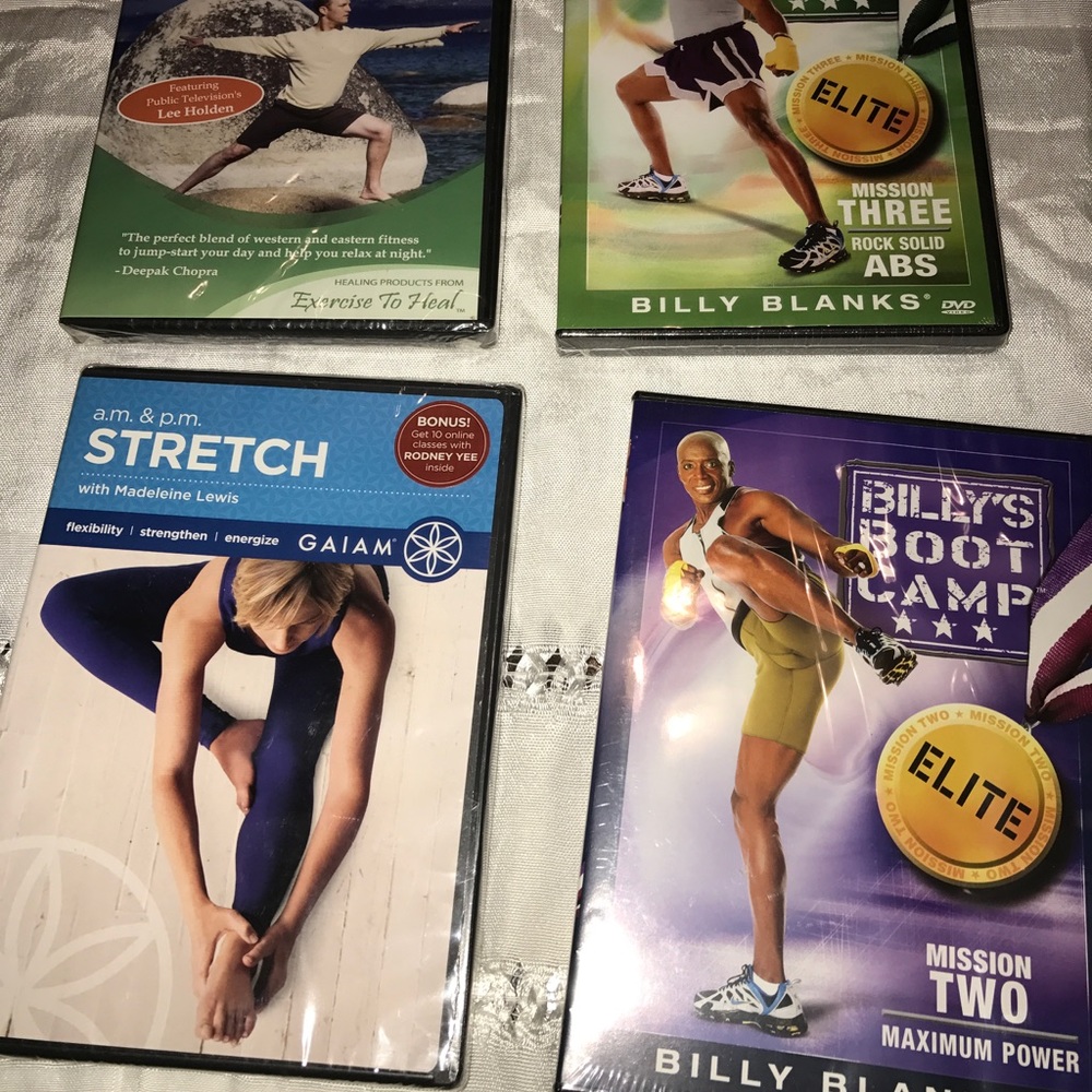 4 New exercise DVD's